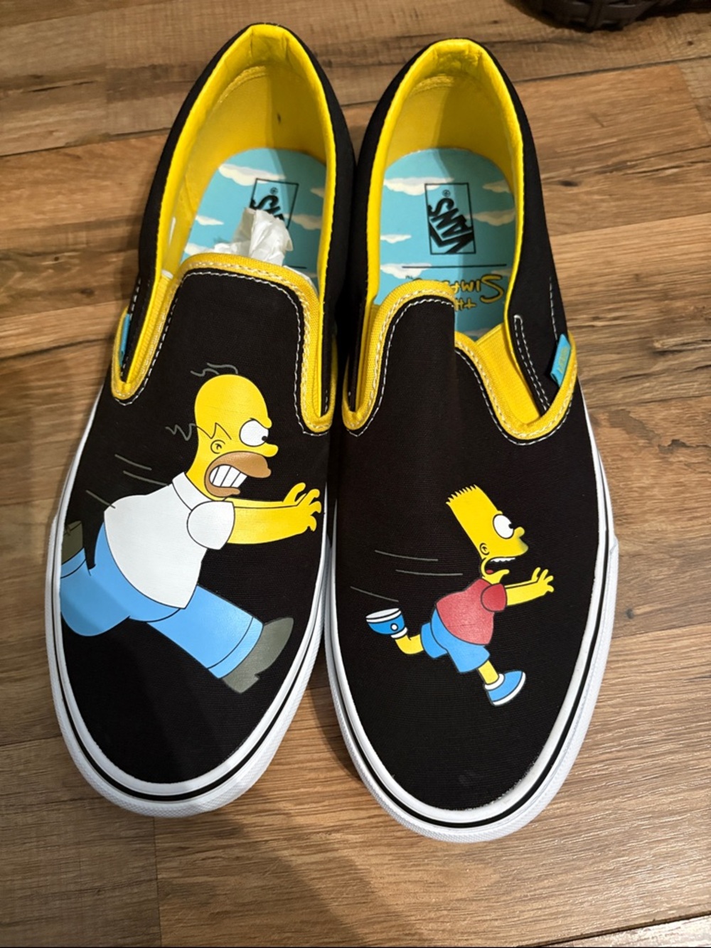 Vans Black Slip-On Sneakers Limited Edition Simpsons